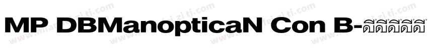 MP DBManopticaN Con B字体转换